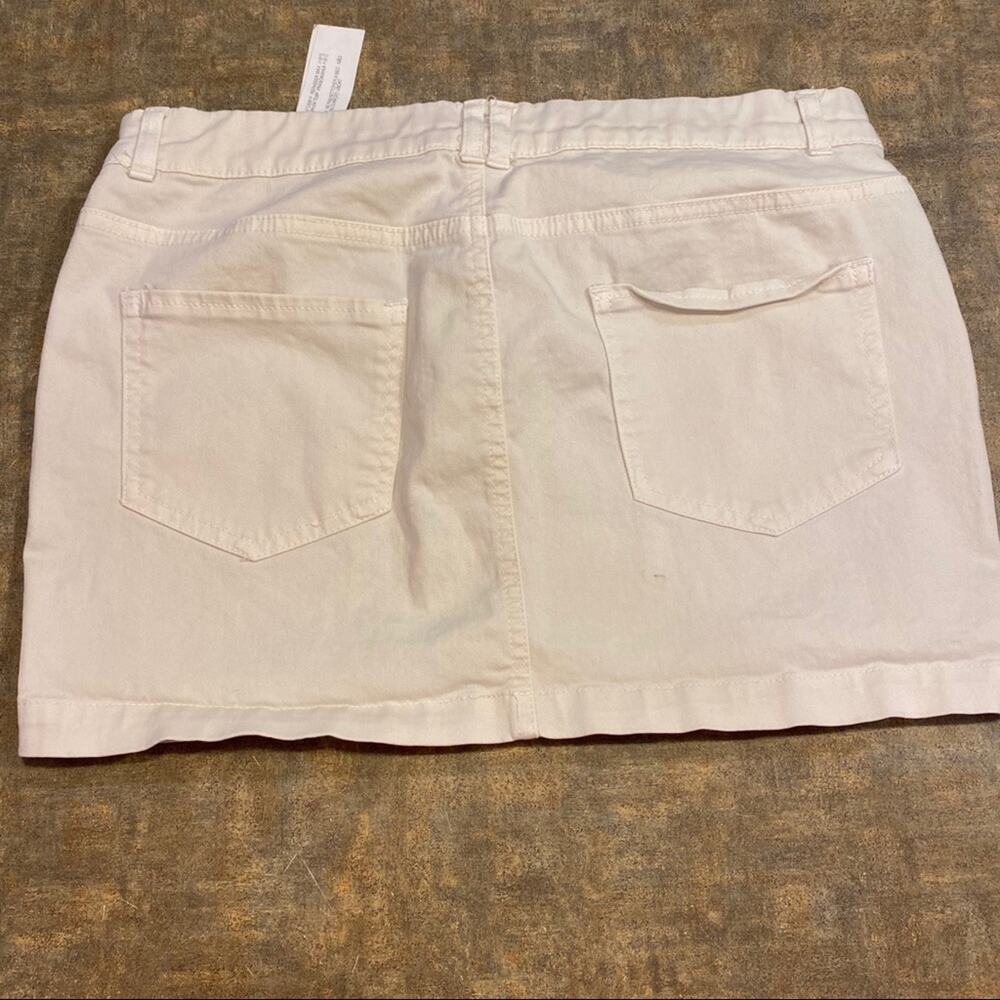 Zara Basic Mini Skirt Size Medium Light Khaki - image 6